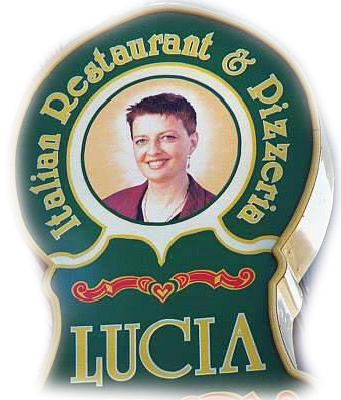 "lucia Italian Restaurant" Is Located On Thames Street - Logo (680x796), Png Download
