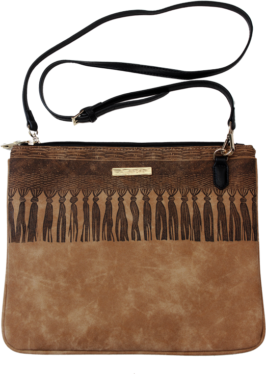 Vegan Bag Faux Suede Cross Body Removable Strap Clutch - Handbag (600x800), Png Download