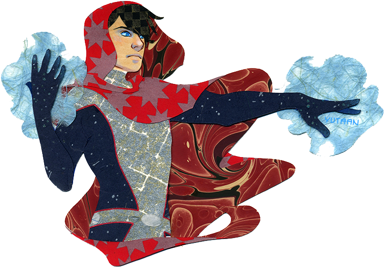 Papercraft Commission Of Billy Kaplan/wiccan From Young - Wiccan Figure Marvel (850x585), Png Download