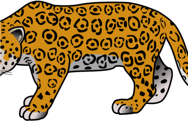 Leopard Clipart Rainforest Jaguar - Jaguar Clipart Png (640x480), Png Download