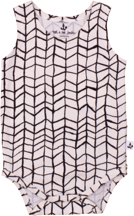 Noé & Zoë Tank Body Black Wave Grid - Czapka Beanie W Kolorze Jasnoróżowo-czarnym (960x720), Png Download