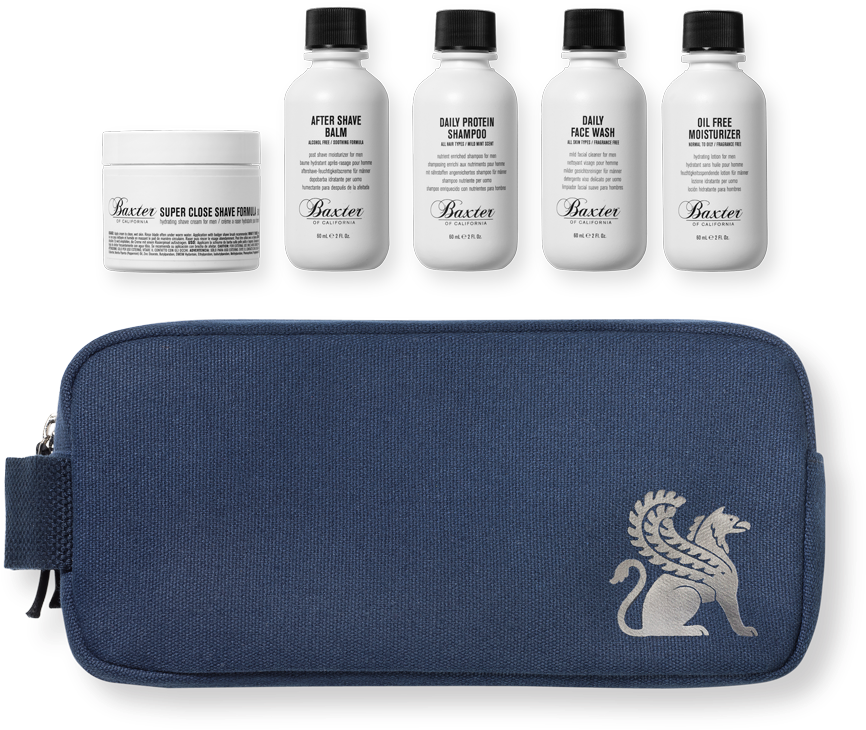 Travel Kit - Baxter Of California Travel Kit 6pieces Gift Set (900x817), Png Download