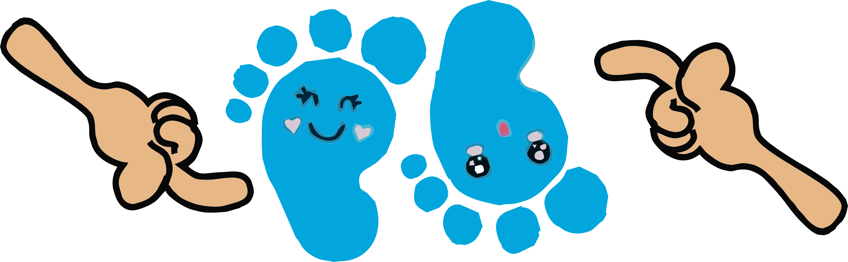 Your Toddlers Will Have Fun Listening To Stories, Singing - 手腳 卡通 (2947x912), Png Download