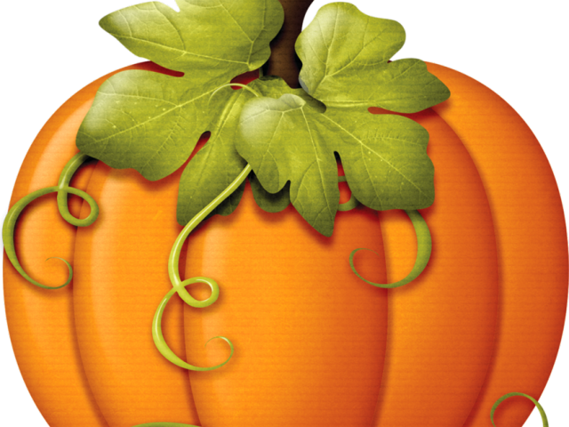 Pumpkin Leaf Cliparts - Pumpkin Fall Clip Art (640x480), Png Download