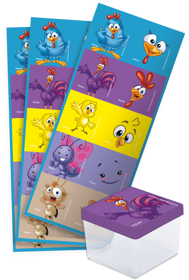 Adesivo Quadrado Galinha Pintadinha - Galinha Pintadinha (900x900), Png Download