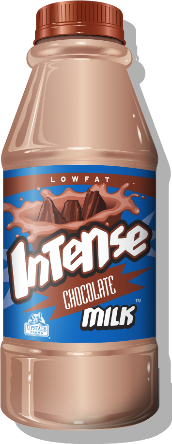 Lowfat Chocolate - Intense Vanilla Milk (355x916), Png Download