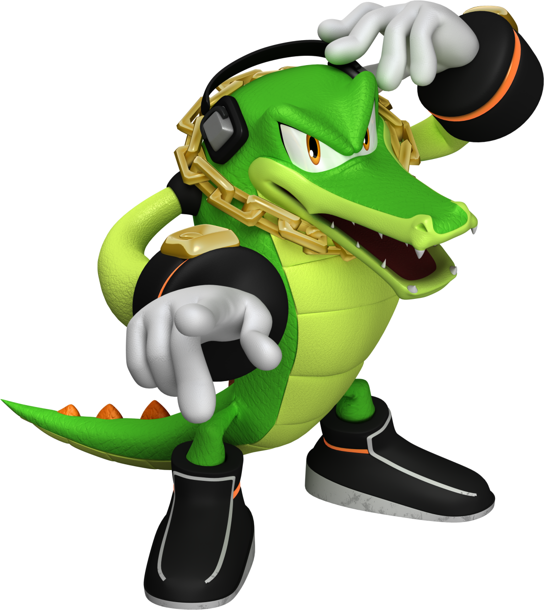 Charmy Bee, The Enthusiastic Detective And Second Member - Vector The Crocodile Render (1111x1247), Png Download