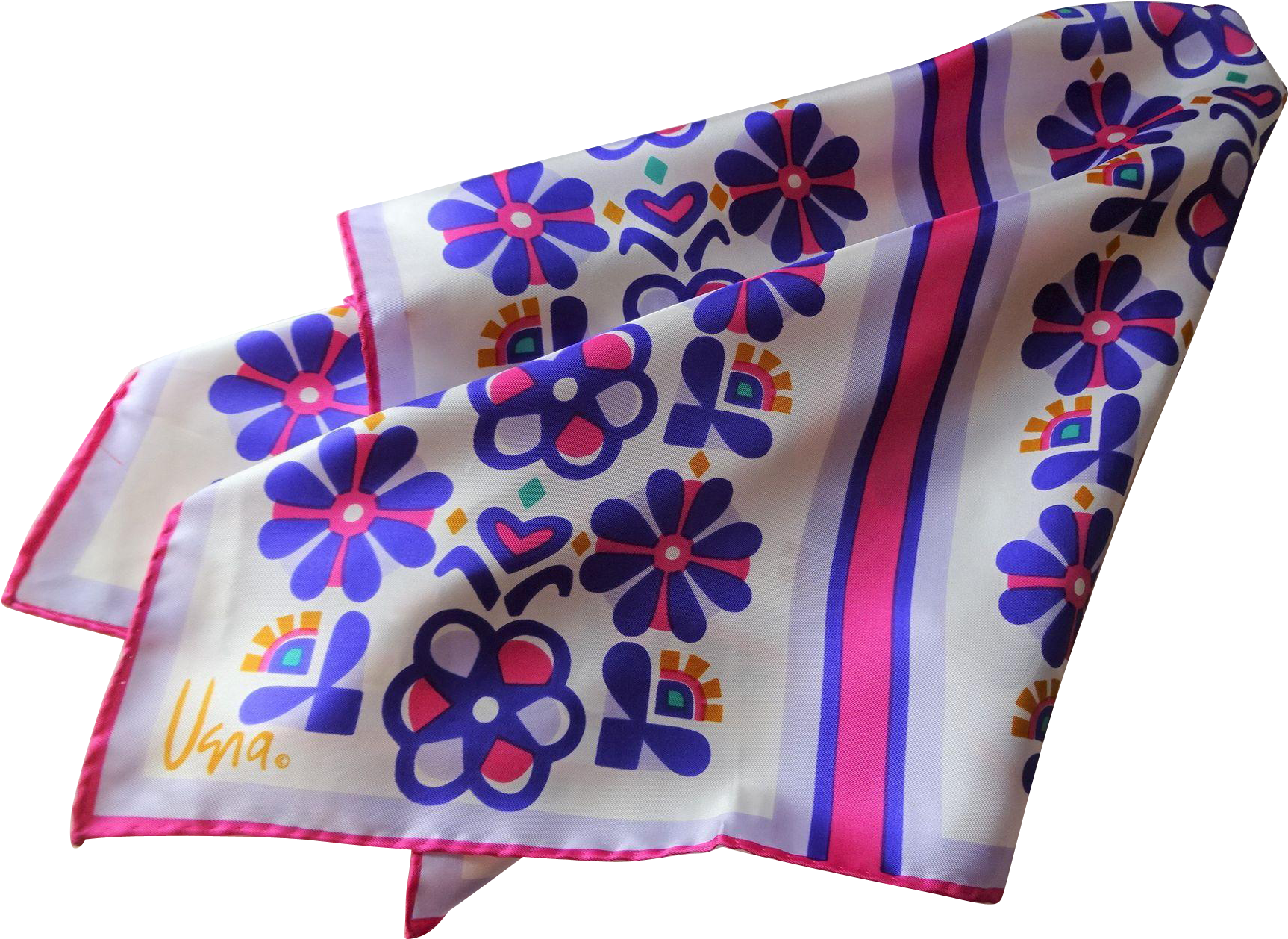 Vera Neumann Scarf Floral Vintage 1960s Silk Rayon - Pattern (1725x1725), Png Download