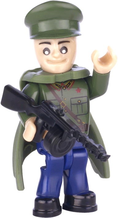 Cobi Small Army Ww2 - Military Officer (470x768), Png Download