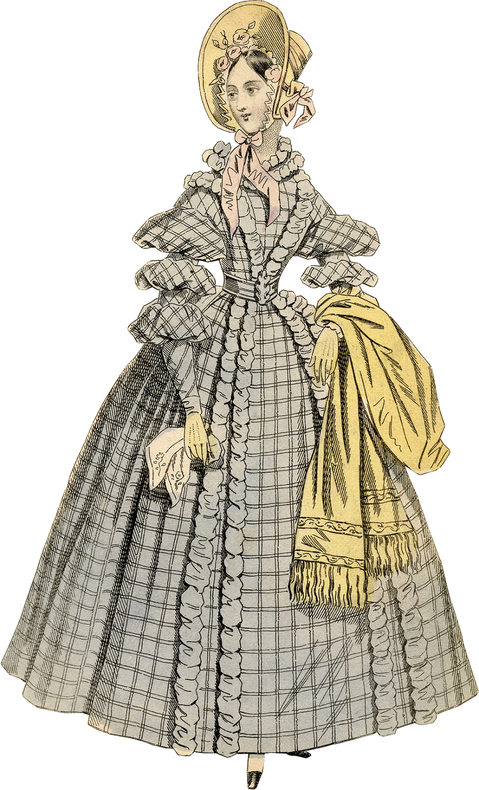 Victorian Ladies - Fashion (970x1600), Png Download