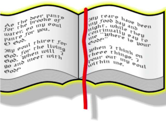 Original - Clipart Bible Open (640x480), Png Download