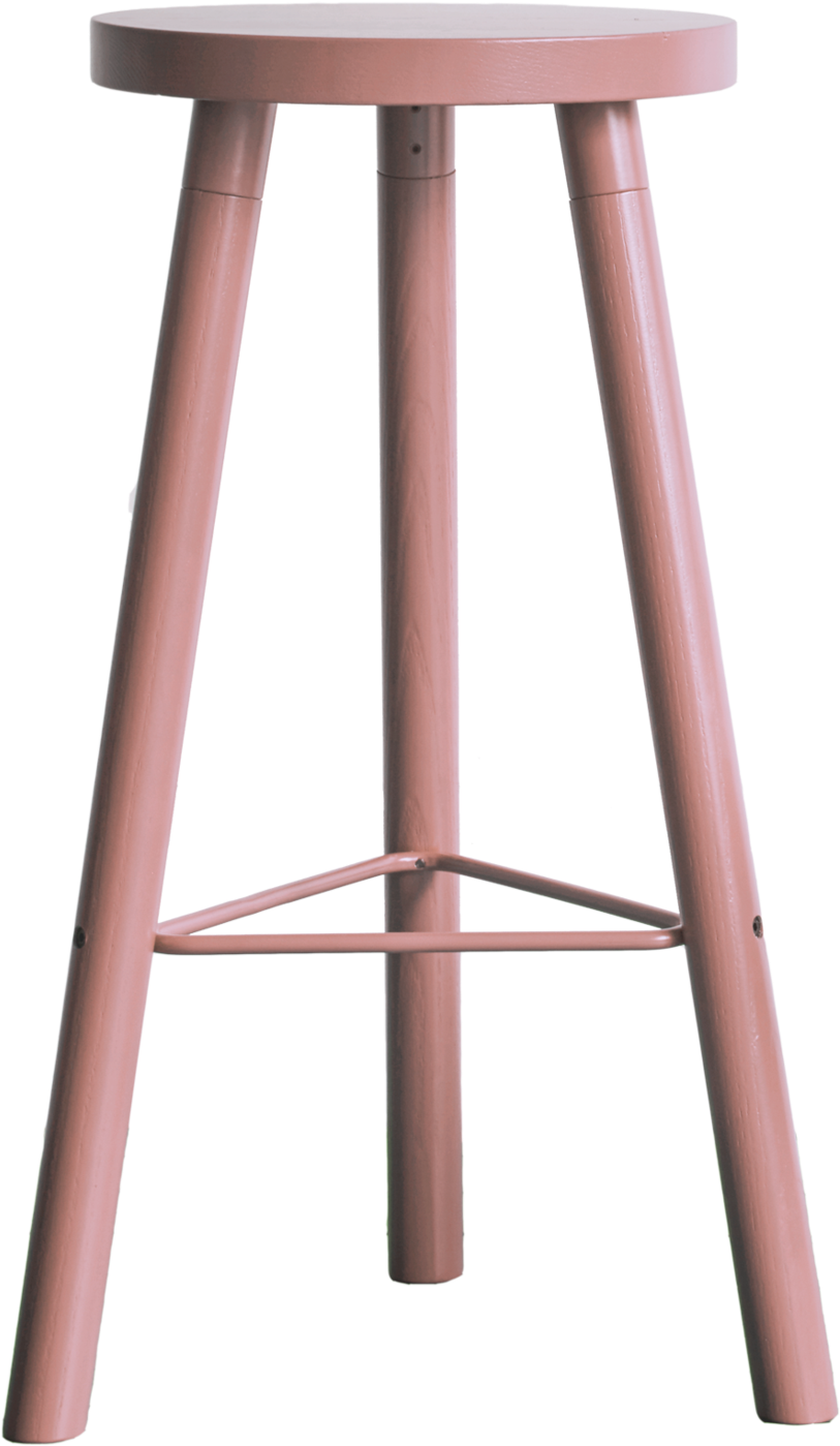 Dusty Pink Partridge Colour Block Bar Stool - Bar Stool (2048x2048), Png Download