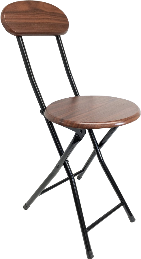 #1212-cr Folding Wooden Stool With Back - Wee's Beyond 18" Bar Stool Finish: Espresso, Leg Finish: (535x950), Png Download