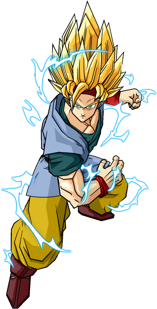 Adult Goku Jr - Goku Jr Super Saiyan 2 (774x1032), Png Download