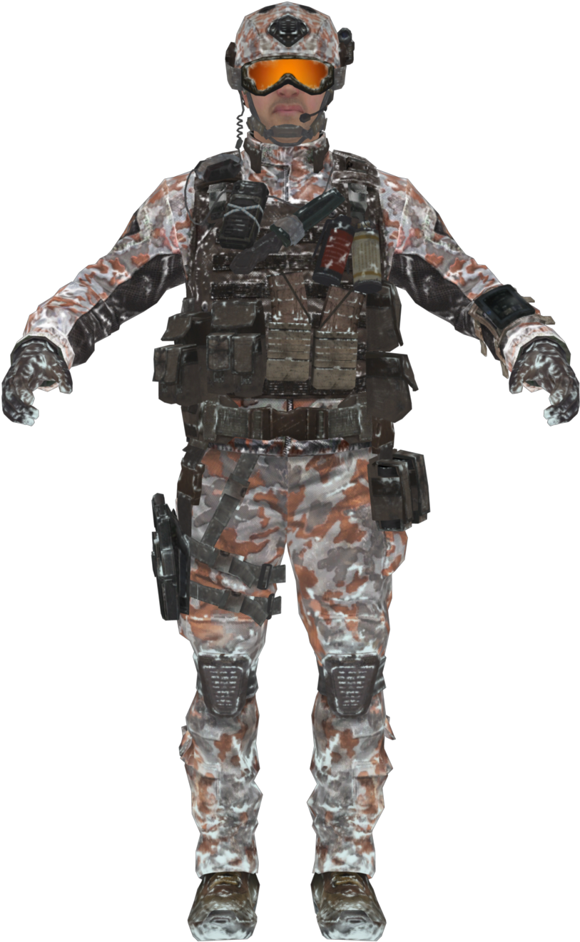 Merc Assault Snow Model Boii - Call Of Duty Black Ops 2 Sniper Models (842x1351), Png Download