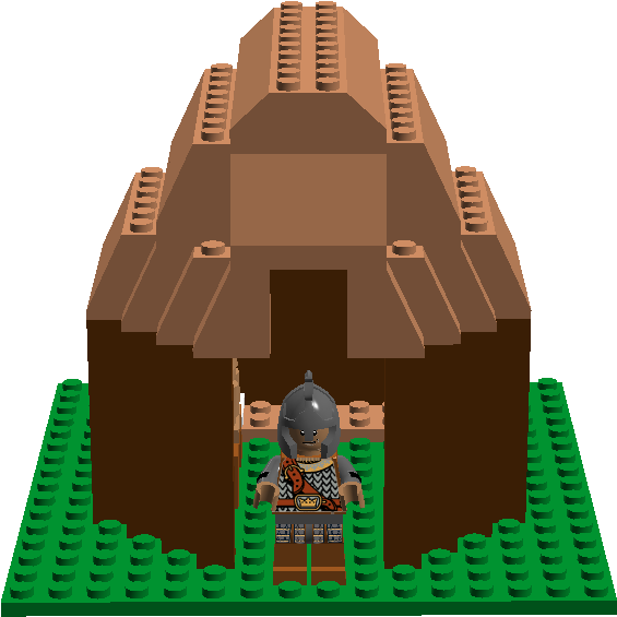 The Hawaiian Warrior Hut - Lego (1040x577), Png Download