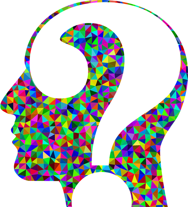 Interrogante - Cabeza Con Signo De Interrogación (580x640), Png Download