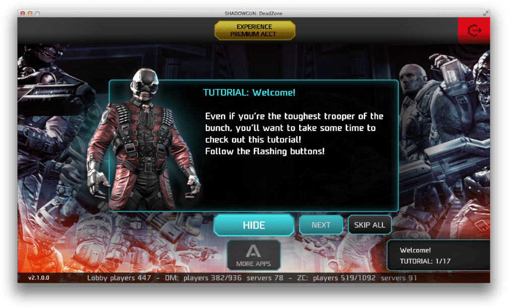 Above Average Free First Person Shooter - Shadowgun: Deadzone (1020x626), Png Download
