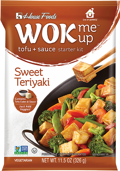 Wok Me Up Sweet Teriyaki - House Foods Wok Me Up Tofu + Sauce, Sweet Teriyaki (600x600), Png Download