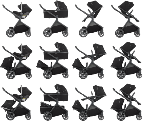 Demi Grow Sibling Seat - Nuna Demi Grow Stroller (670x500), Png Download
