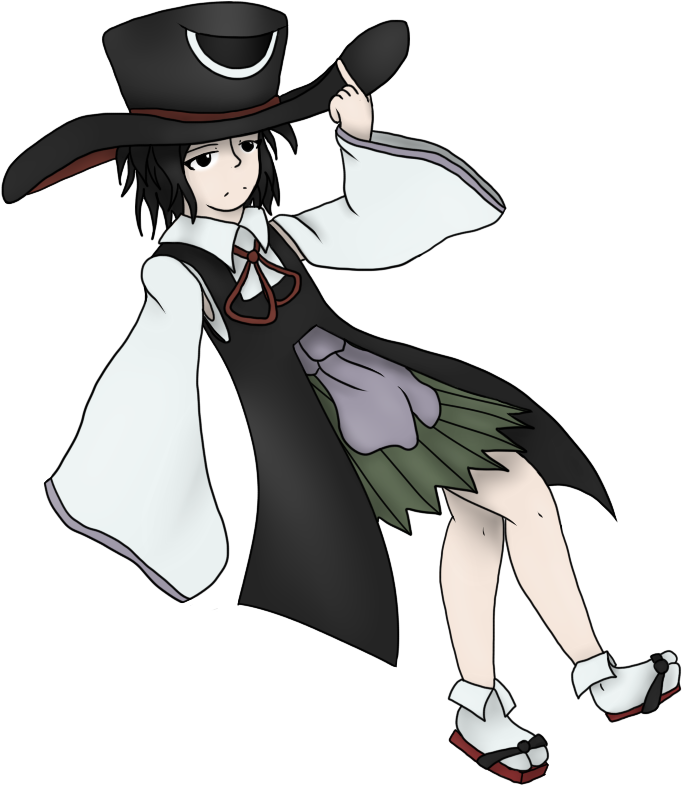 The Person In The Black Hat Tsubakura By Jynx - Person (682x785), Png Download