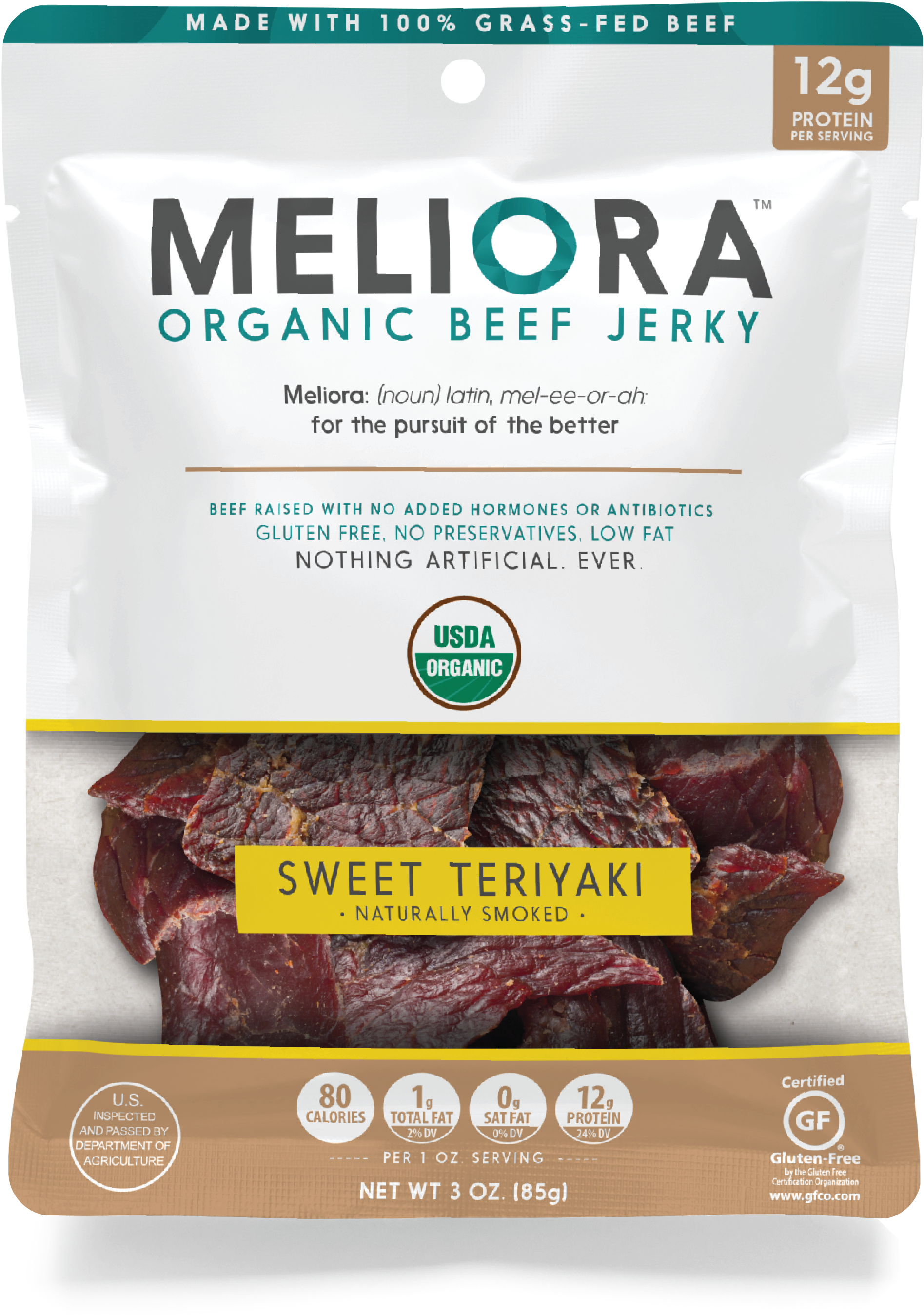 Meliora Teriyaki 2x D0accbf8 913f 4e78 A772 4d38392bfd02 - Original Beef Jerky Gluten Free No Preservatives (2294x3427), Png Download