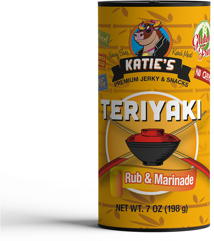 Teriyaki Beef Jerky - Katie's Premium Jerky & Snacks Super Spicy Variety (735x820), Png Download