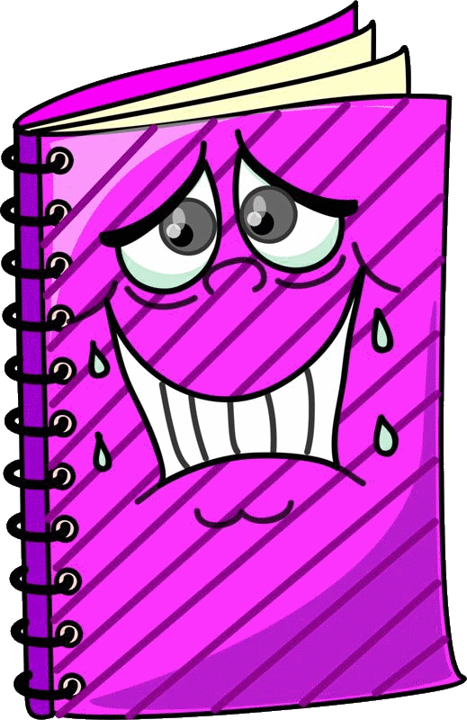 Markers Clipart Wax Crayon - Cahier Clipart (519x800), Png Download