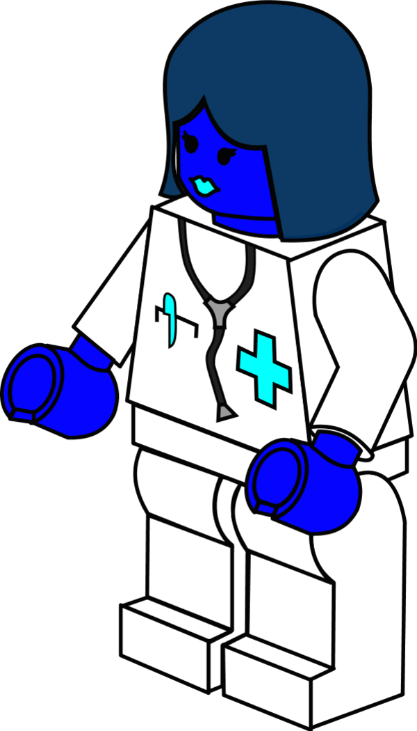 Doctor Female Lego - Lego Vector (600x1050), Png Download