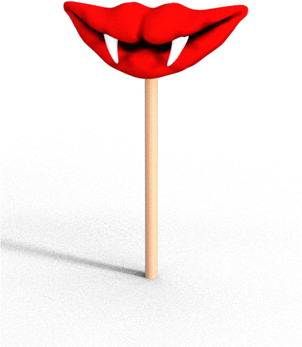 Vampire Lips Candy - Vampire (600x800), Png Download