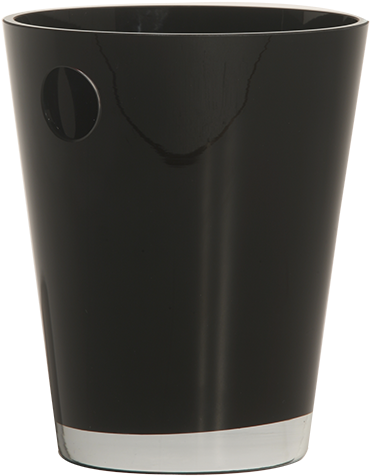 Champagne Bucket Black Glass Ø 20 X 25 Cm - Glass (700x700), Png Download