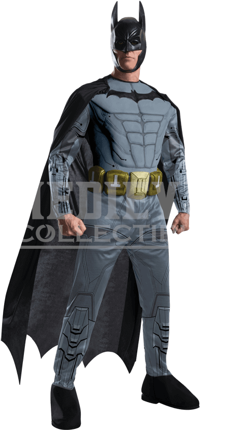 Adult Arkham Deluxe Batman Costume - Batman Arkham Costume (850x850), Png Download