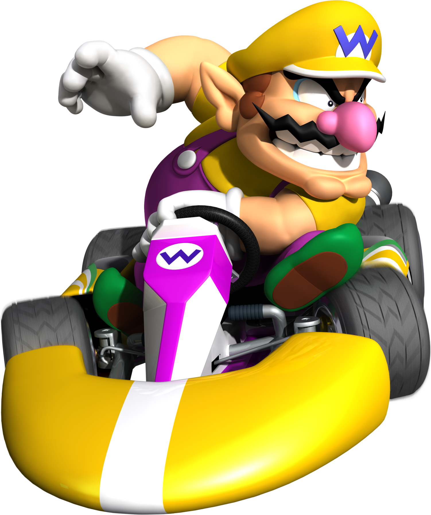 Wario - Mario Kart 8 Characters Wario (1502x1793), Png Download