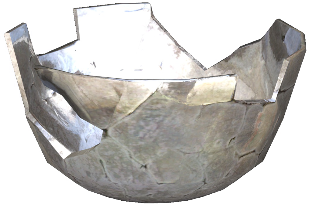 Cracked Glass Bowl - Cuirass (1200x904), Png Download