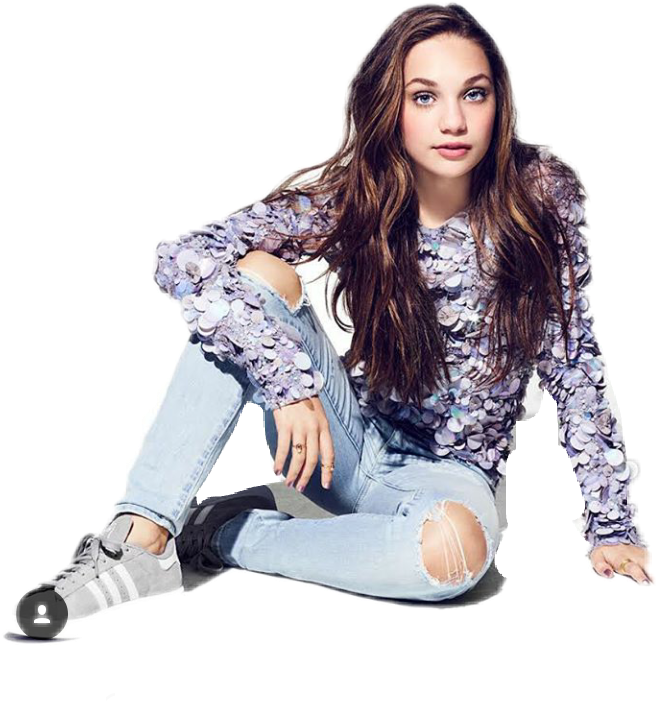 Maddie Ziegler Seventeen 2016 (656x701), Png Download