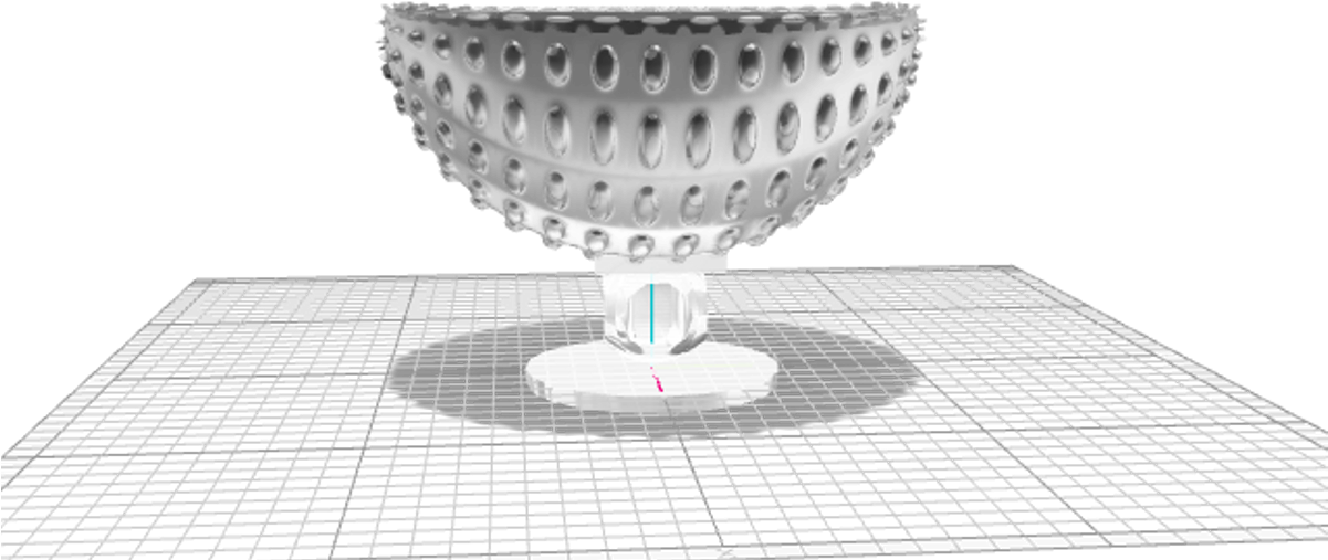 Glass Bowl Designed Using Vectary - Champagne Stemware (1200x630), Png Download