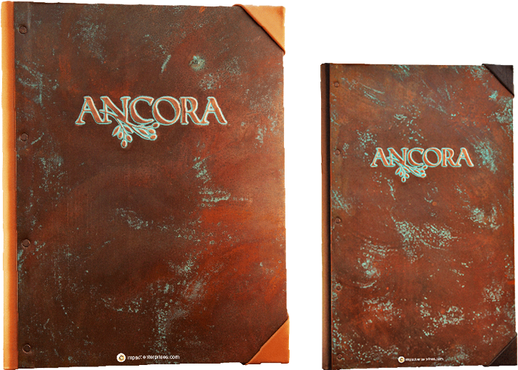 Copper Menus, Ancora - Copper (748x540), Png Download