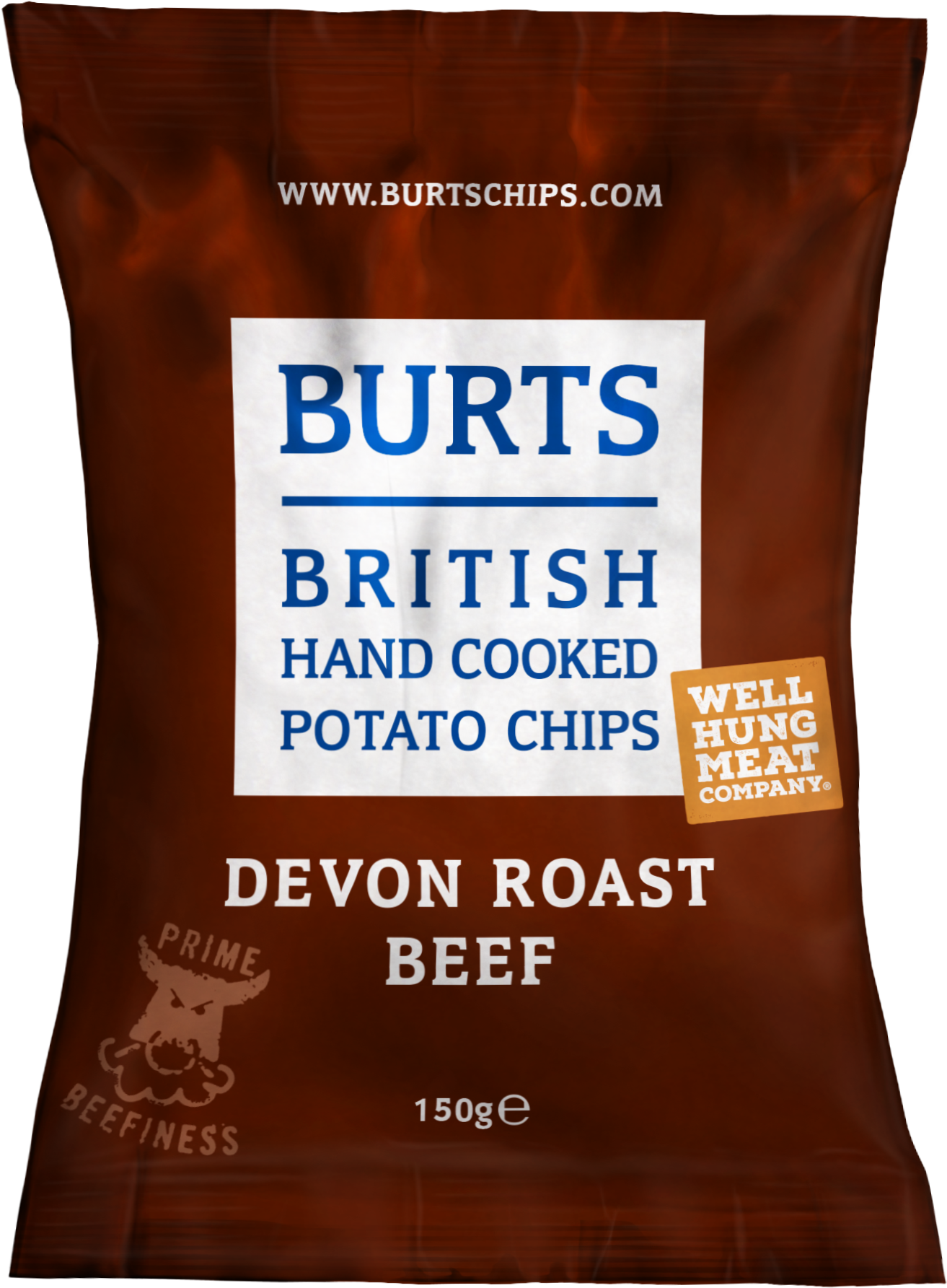 Burts British Hand Cooked Potato Chips Sea Salt 40g (2500x2500), Png Download