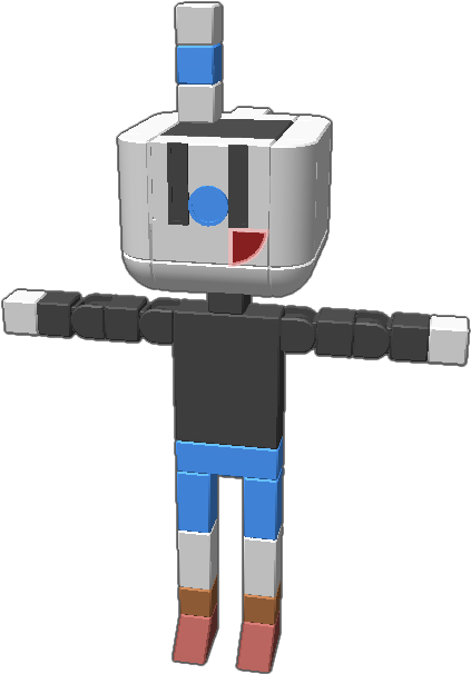 From Cuphead "don't Deal With The Devil" - Robot (768x768), Png Download