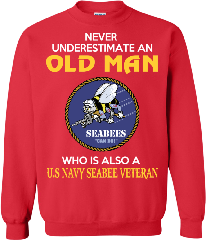 Chicago Cubs T Shirt From Old Navy - Usn Seabees Official Greeting Card (1024x1024), Png Download