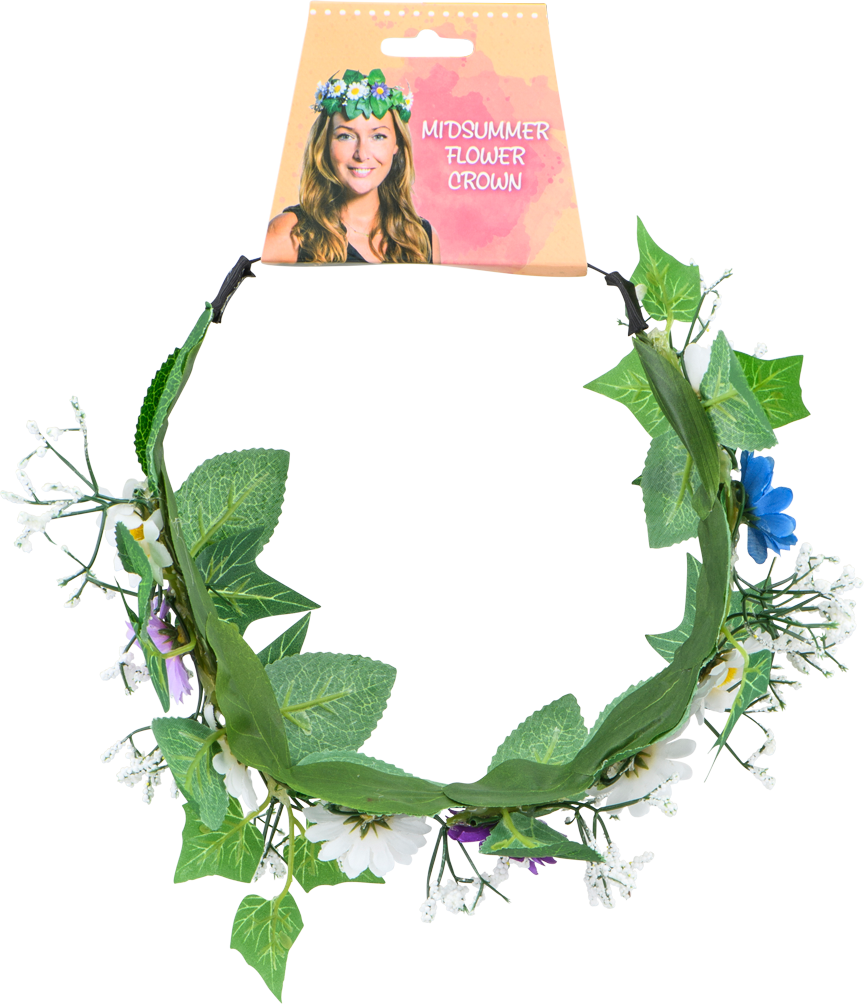 Mid Summer Flower Crown, , Large - Blomsterkrans Til Midtsommer (864x1004), Png Download