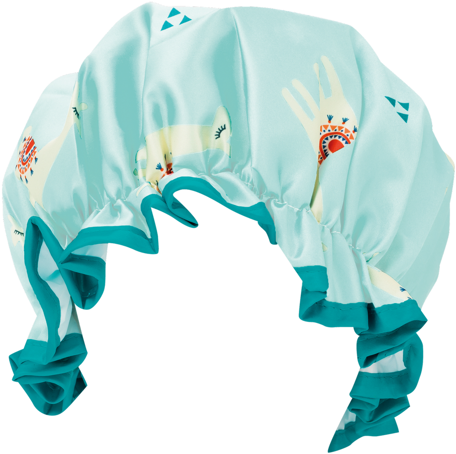 Danielle Creations Llama Print Shower Cap (1022x1024), Png Download