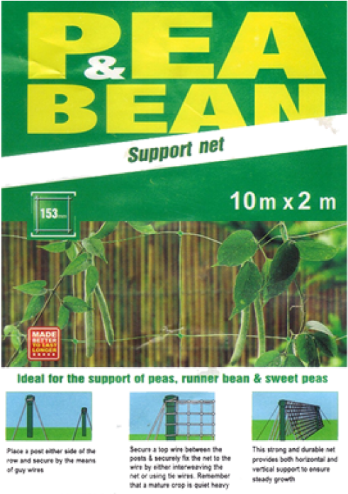 Pea & Bean Plant Support Net 10 - Apollo Pea And Bean Net With 153mm Mesh (698x698), Png Download