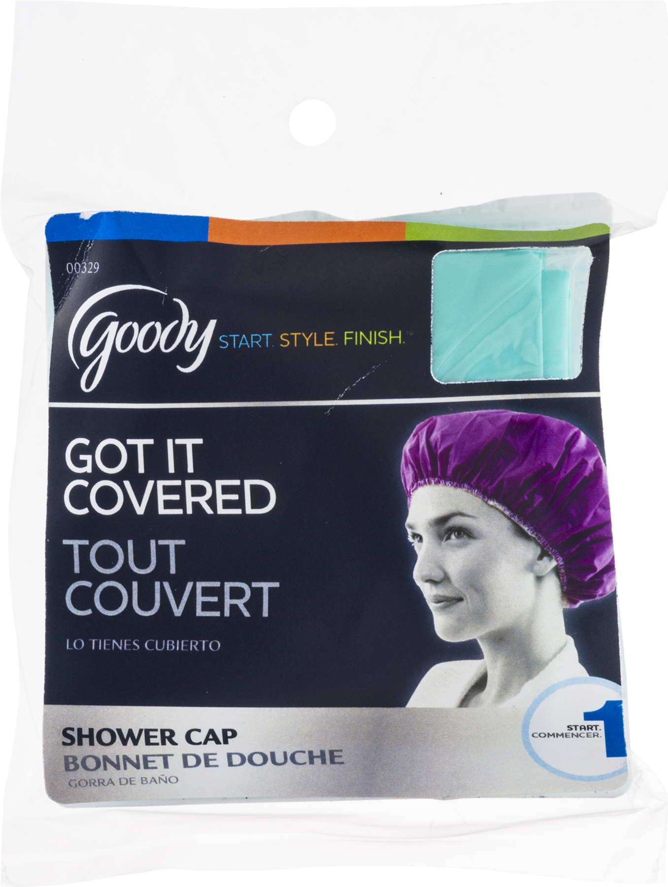 Goody - Got It Covered Shower Cap Large - 1 Shower (1800x1800), Png Download