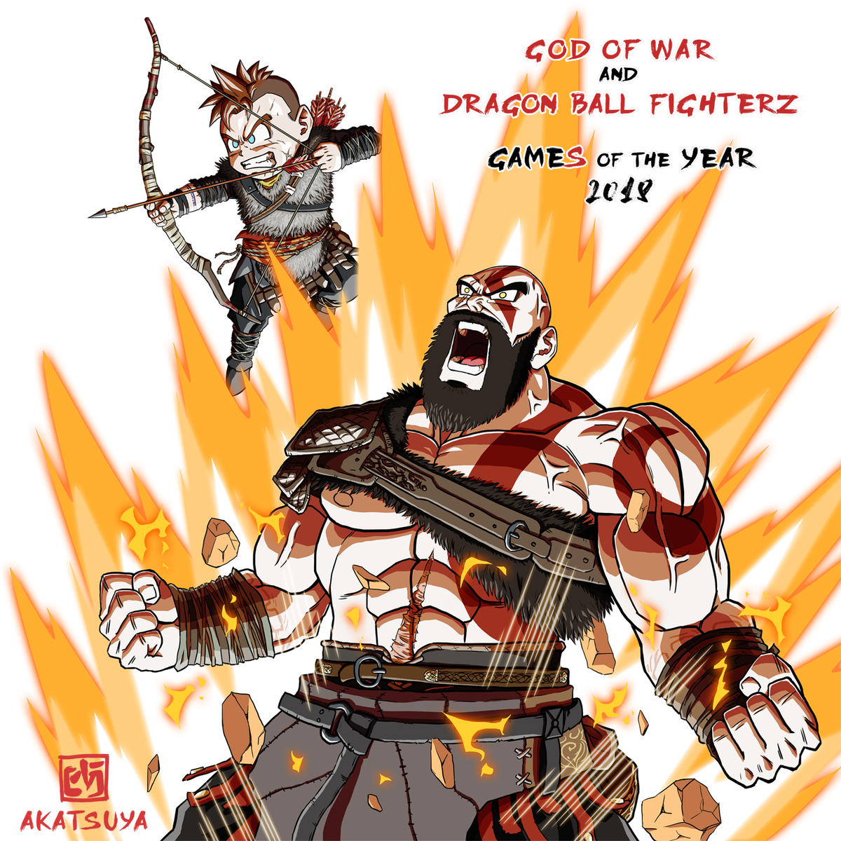 Akatsuya At Last I Can Share With You My - God Of War 2018 And Crossovers (1200x1200), Png Download