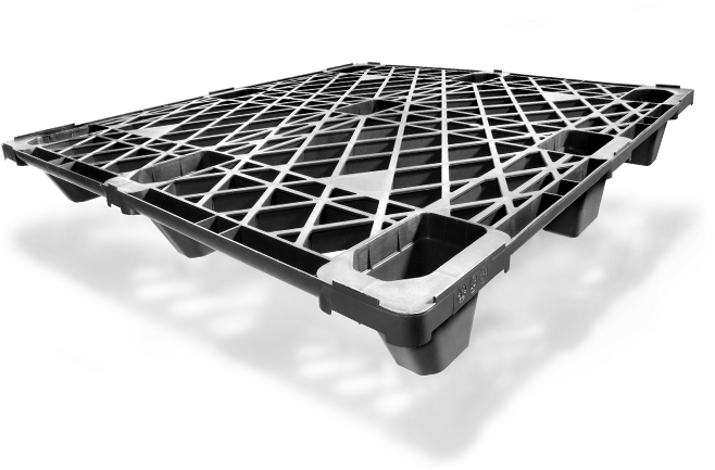Export Plastic Pallets - Pallet (1200x465), Png Download