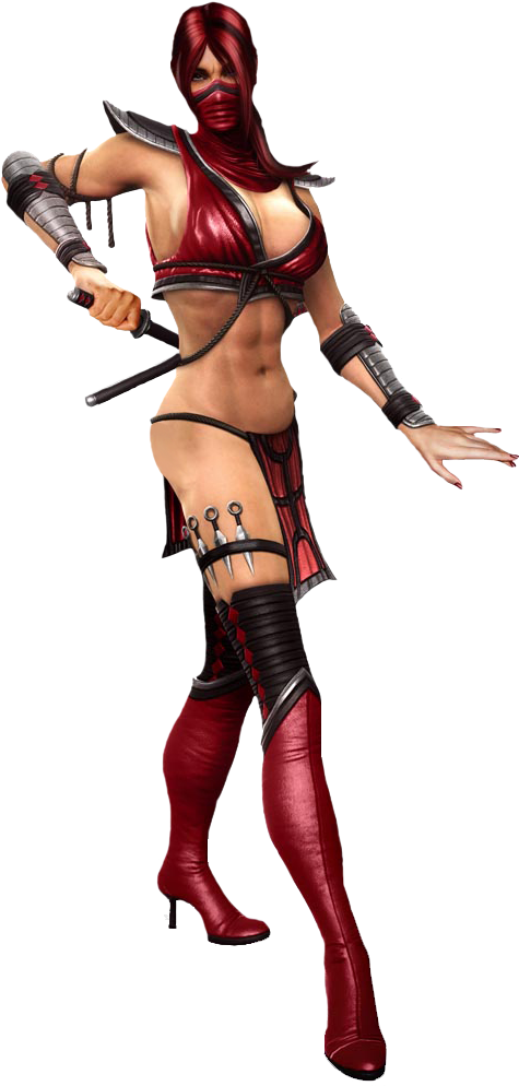 Распространившегося Среди Фэнов Mk, Skarlet Стала Каноническим - Mortal Kombat Skarlet (524x1026), Png Download