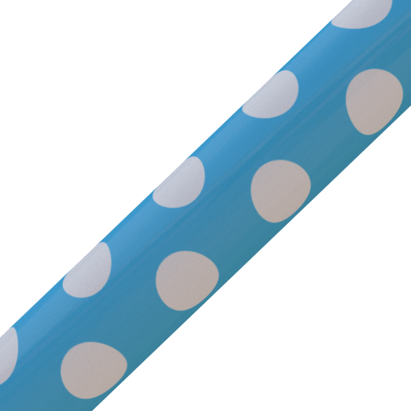 Turquoise & White Spots Designer Crutches (600x600), Png Download