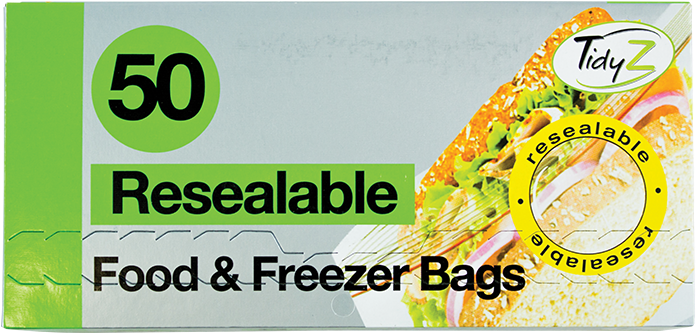 Resealable Food & Freezer Bags - 100 Resealable Food & Freezer Bags /2 Packs Of (800x620), Png Download