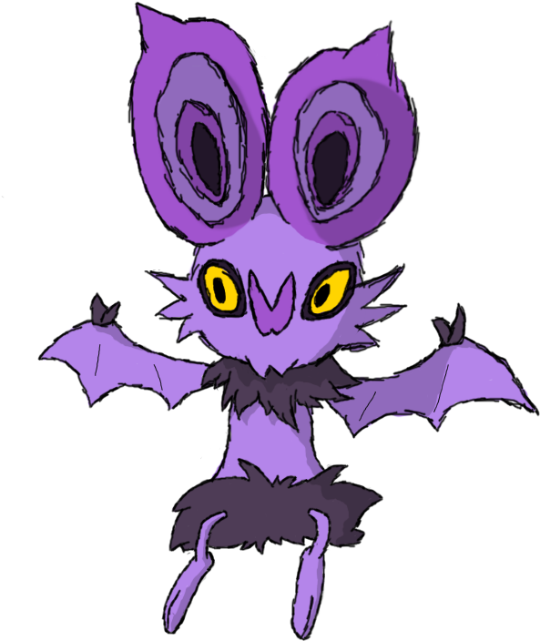 Amethyst The Noibat By The-meowster - Clip Art (1200x900), Png Download